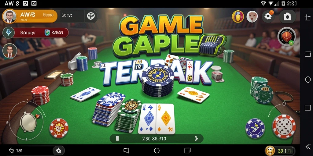 Tangkapan layar mendebarkan saat bermain Gaple di AW8.