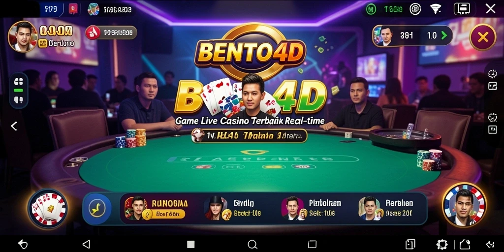 Tampilan menarik saat bermain Live Casino di BENTO4D.