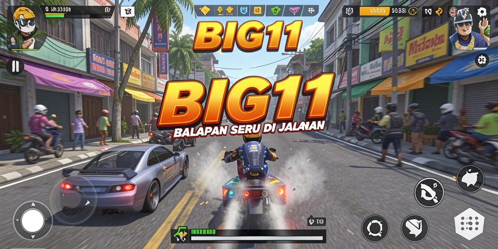 Gameplay mendebarkan dengan mobil balap penuh aksi.