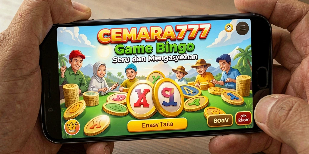 Screenshot utama CEMARA777 menampilkan gameplay Bingo yang seru.