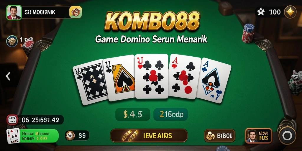 Tampilan gameplay seru dan interaktif dalam KOMBO88.