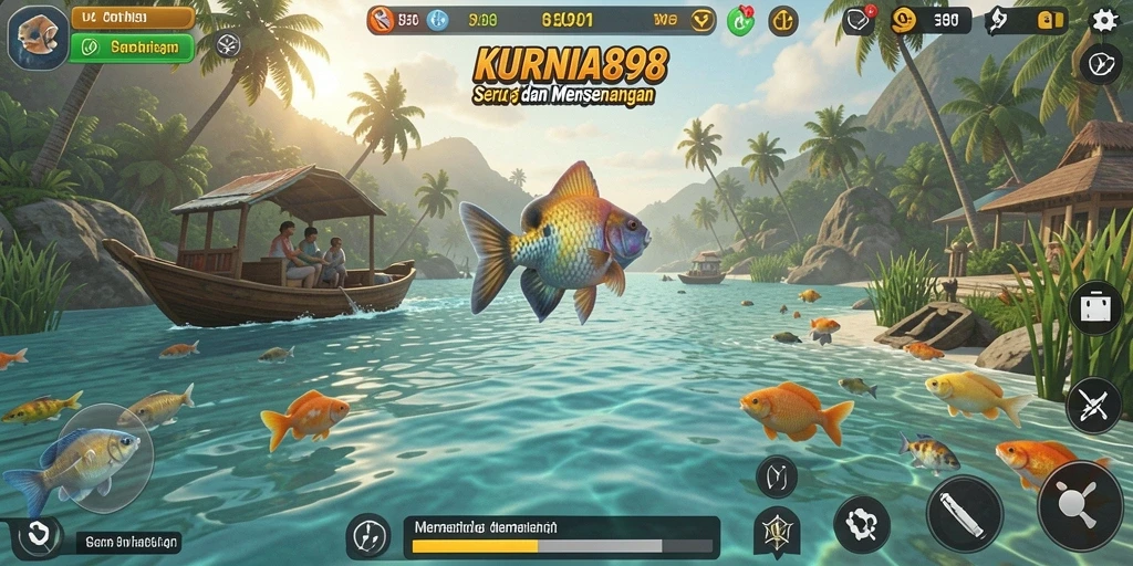 Tampilan gameplay KURNIA898 dengan pengalaman memancing yang mendalam.