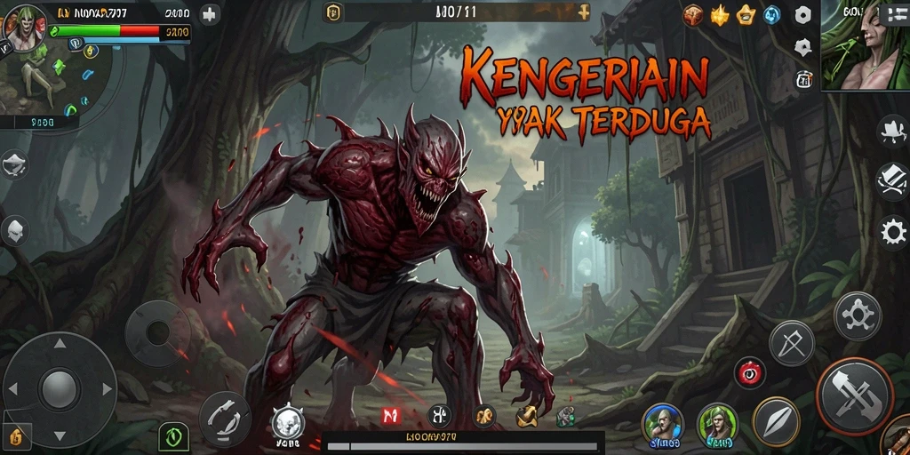 Tampilan gameplay LNOVA777 yang mencekam dan menegangkan saat menjelajahi dunia horror.