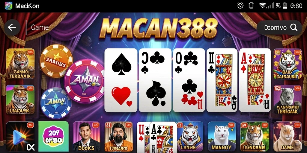 Tangkapan layar gameplay yang menunjukkan keseruan bermain Domino di MACAN388.