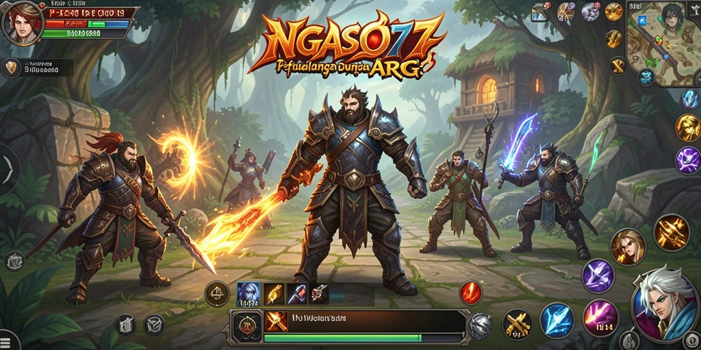 Tampilan menarik dari gameplay ARPG NGASO77 yang penuh aksi.