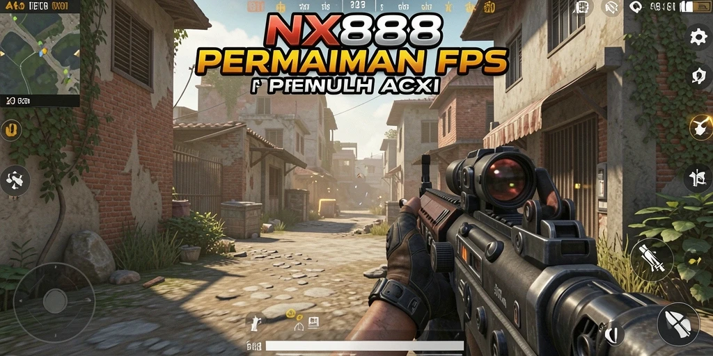 Gameplay NX888 menampilkan aksi tembak-menembak yang mendebarkan dan grafis tajam.