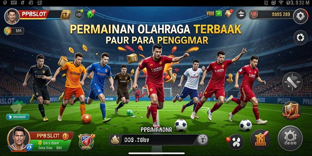 Screenshot gameplay PP8SLOT menunjukkan aksi olahraga yang seru.