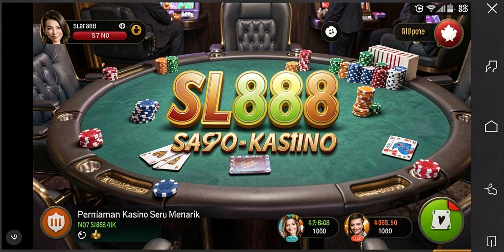 Screenshot SL888 menampilkan gameplay seru permainan Kasino.
