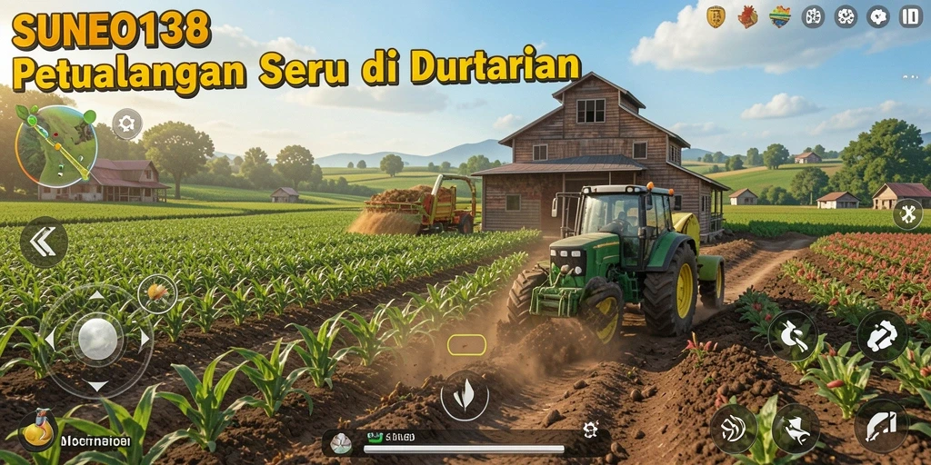 Menampilkan gameplay seru dalam dunia perkebunan.