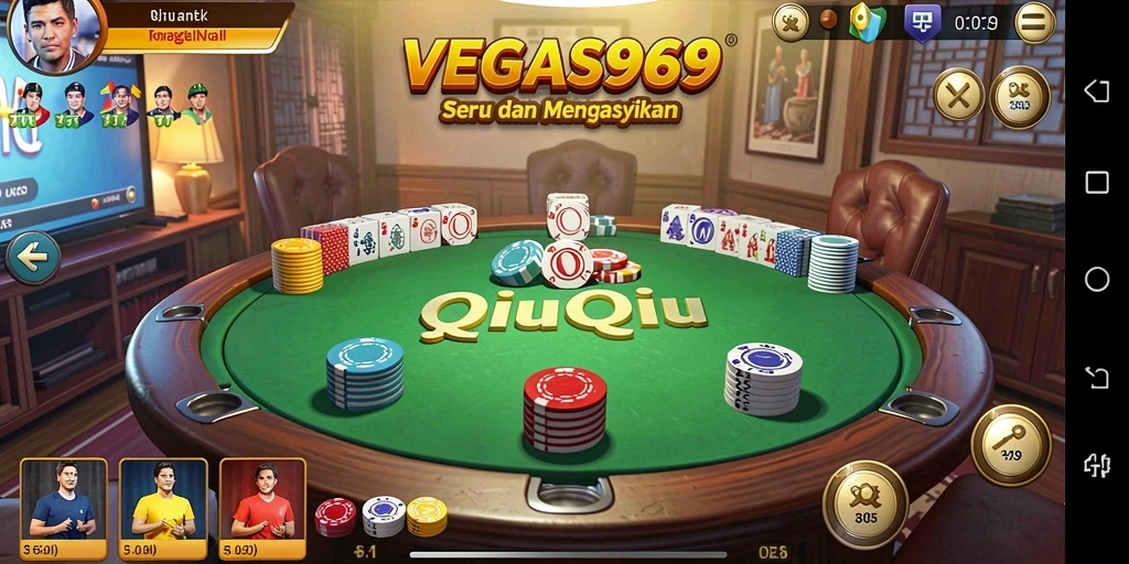 Gameplay seru dari VEGAS969 dengan kartu QiuQiu yang mendebarkan.
